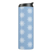 Bouteilles Isothermes Hiver Blue Ornamental G Clef Snowflake Motif (Tourné sur la gauche)