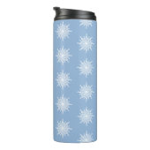 Bouteilles Isothermes Hiver Blue Ornamental G Clef Snowflake Motif (Tourné sur la droite)