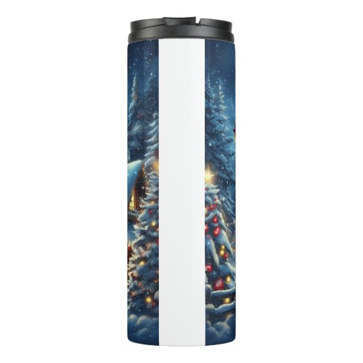 Bouteilles Isothermes Hiver/Père Noël/Noël/Neige (Dos)