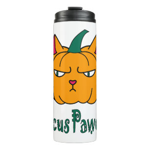 Bouteilles Isothermes Hocus pawcus Halloween citrouille ginger cat magie