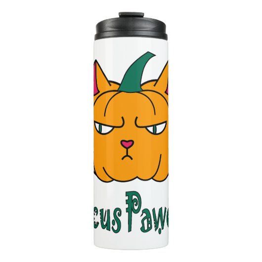 Bouteilles Isothermes Hocus pawcus Halloween citrouille ginger cat magie (Devant)