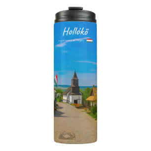 Bouteilles Isothermes Hollókő, Hongrie - Rue du village historique