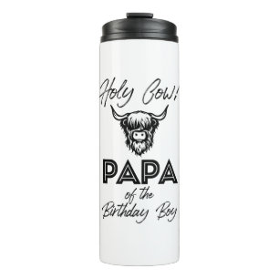 Bouteilles Isothermes Holly Cow Papa Of The Birthday Boy Highland Cow 1