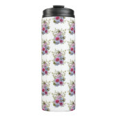 Bouteilles Isothermes Hollyhocks and Blue Flowers with Bumble BEES (Devant)