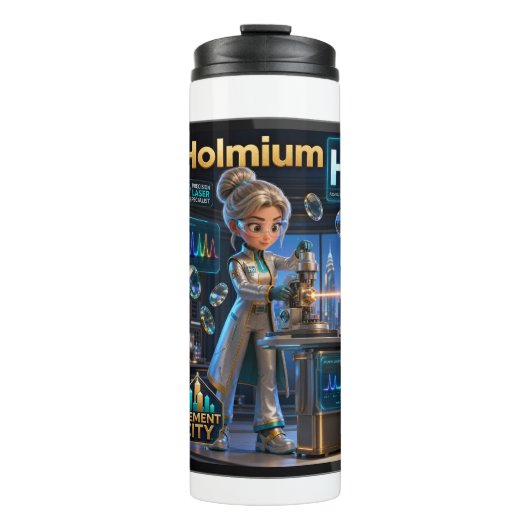 Bouteilles Isothermes Holmium (Ho) – Atomique | Collection ATOMIVRA™ (Devant)
