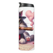 Bouteilles Isothermes Homard de chat grincheux au Cigar (Tourné sur la droite)