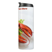 Bouteilles Isothermes Homard de texte personnalisé (Tourné sur la droite)