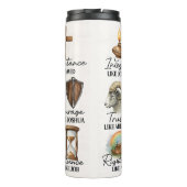 Bouteilles Isothermes Hommes de la Vertu biblique Collage (Dos)