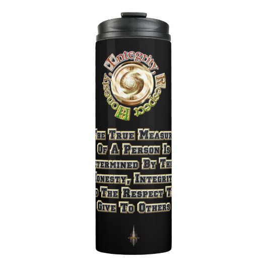 Bouteilles Isothermes Honesty Integrity Respect MXT BLK (Devant)