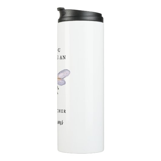 Bouteilles Isothermes Honey Bee Professeur Appréciation Nom (Tourné sur la droite)