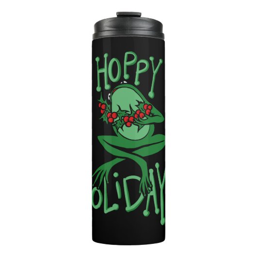 Bouteilles Isothermes Hoppy Holidays Fundy Christmas Frog (Devant)