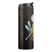 Bouteilles Isothermes Horloge à vapeur avec libellule mécanique (Tourné sur la gauche)