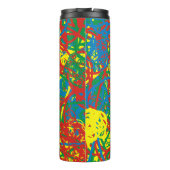 Bouteilles Isothermes Hot Mess Jus Scribbles Jaune Bleu Vert Rouge Art (Dos)