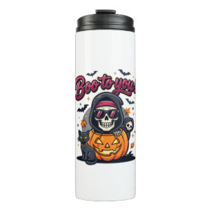 Bouteilles Isothermes Hou à toi Halloween squelette citrouille