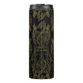 Bouteilles Isothermes HOUSE OF THE DRAGON | Gold Filigree Dragon Pattern (Dos)