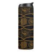Bouteilles Isothermes HOUSE OF THE DRAGON | Targaryen Stripe Pattern (Tourné sur la gauche)