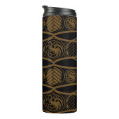Bouteilles Isothermes HOUSE OF THE DRAGON | Targaryen Stripe Pattern (Tourné sur la droite)