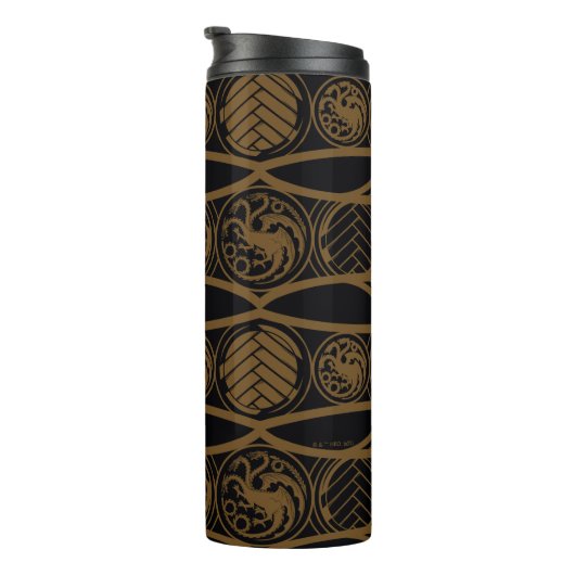 Bouteilles Isothermes HOUSE OF THE DRAGON | Targaryen Stripe Pattern (Tourné sur la droite)