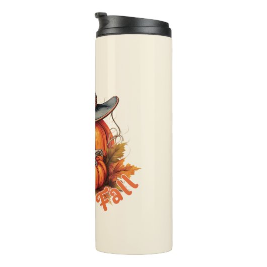 Bouteilles Isothermes Howdy Fall - Vibes d'automne rustiques (Tourné sur la droite)