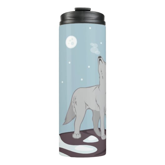 Bouteilles Isothermes Howling Arctic Wolf (Devant)