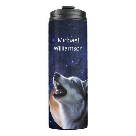 Bouteilles Isothermes Howling Wolf Monogramme (Devant)