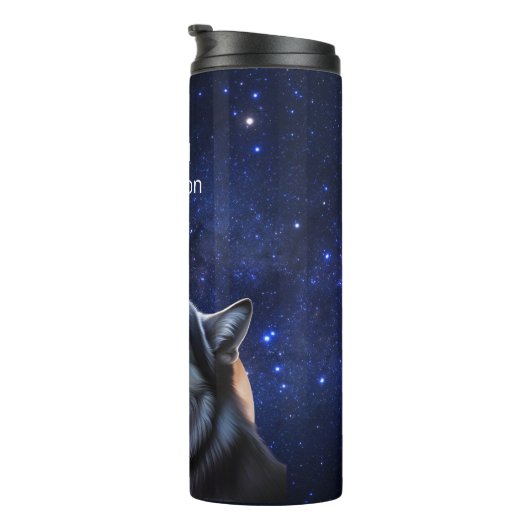 Bouteilles Isothermes Howling Wolf Monogramme (Tourné sur la droite)