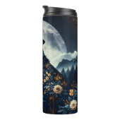 Bouteilles Isothermes Howling Wolf | Pleine lune Ai Art (Tourné sur la droite)