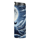 Bouteilles Isothermes Howling Wolf sous Pleine lune (Tourné sur la droite)