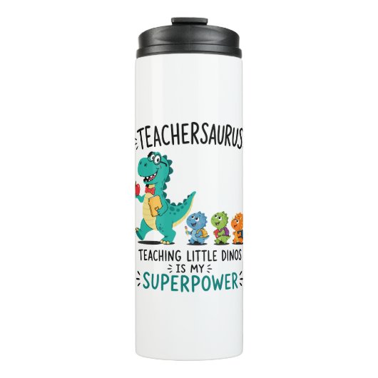 Bouteilles Isothermes Humour de professeur Teachersaurus avec de petits (Devant)