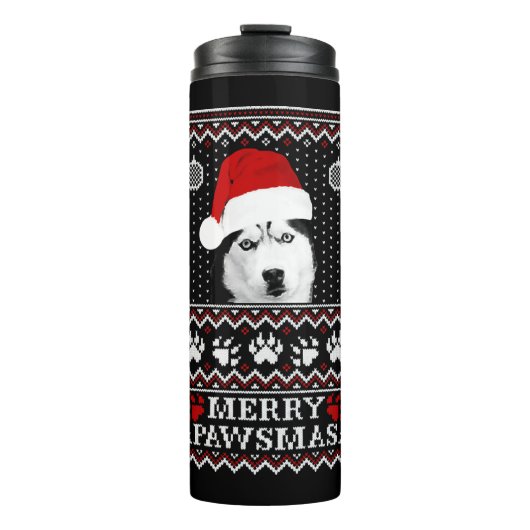 Bouteilles Isothermes Husky - Husky - un amant husky marié Noël swea (Devant)