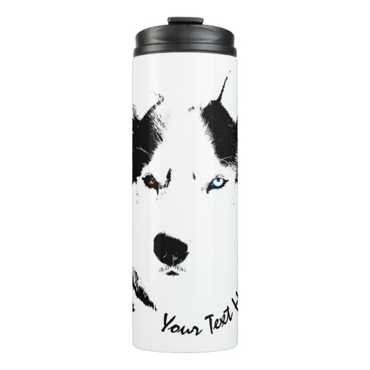 Bouteilles Isothermes Husky Tumbler Mug Custom Bi-eye Husky Drinkware (Devant)