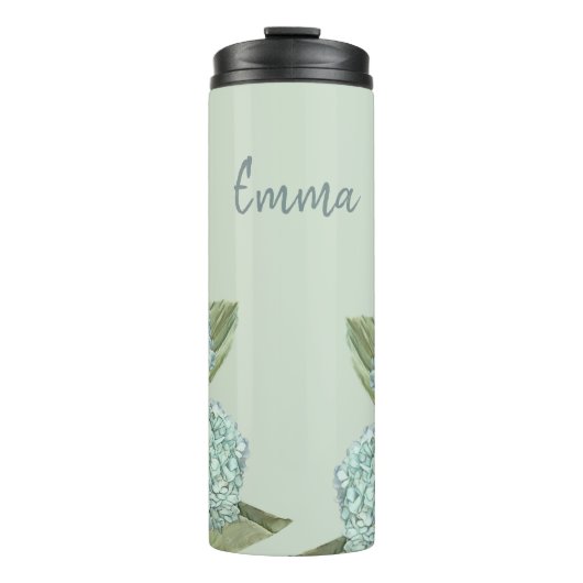 Bouteilles Isothermes Hydrangea Bleu/Vert Sage (Devant)