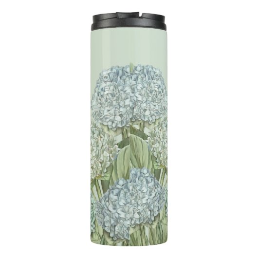 Bouteilles Isothermes Hydrangea Bleu/Vert Sage (Dos)