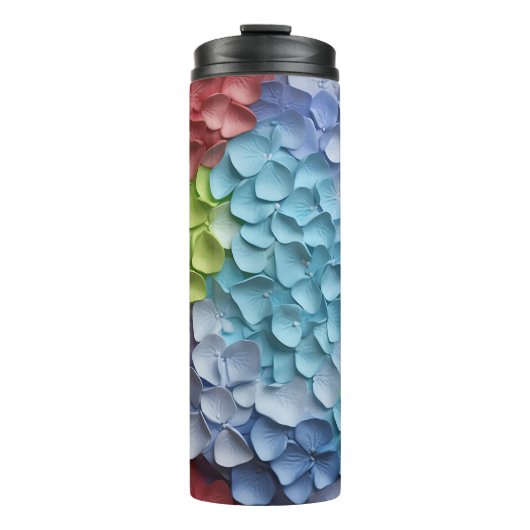 Bouteilles Isothermes Hydrangea Floral 3D (Devant)