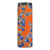 Bouteilles Isothermes Hydrangea orange et bleu (Dos)