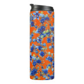 Bouteilles Isothermes Hydrangea orange et bleu (Tourné sur la droite)