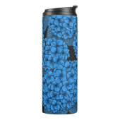 Bouteilles Isothermes Hydrangée bleue (Tourné sur la gauche)