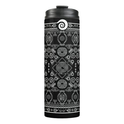 Bouteilles Isothermes Hypno Spiral Bandana Thermal Voyage Tumbler (Devant)