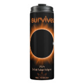 Bouteilles Isothermes I Survived 2024 Solar Eclipse Thermal Tumbler (Devant)