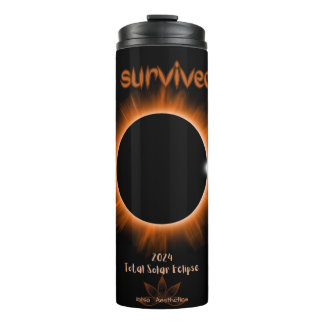 Bouteilles Isothermes I Survived 2024 Solar Eclipse Thermal Tumbler
