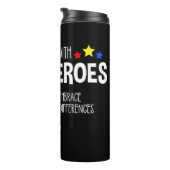 Bouteilles Isothermes I Work With Superheroes -- Autism Awareness -- Emb (Tourné sur la droite)