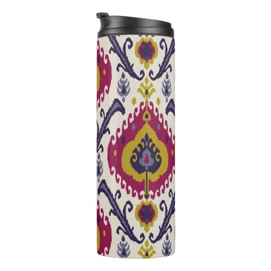 Bouteilles Isothermes Ikat sans couture motif arrière - plan Patte tradi (Tourné sur la droite)