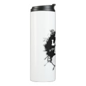 Bouteilles Isothermes Il place la Lotion dans le panier (Tourné sur la gauche)