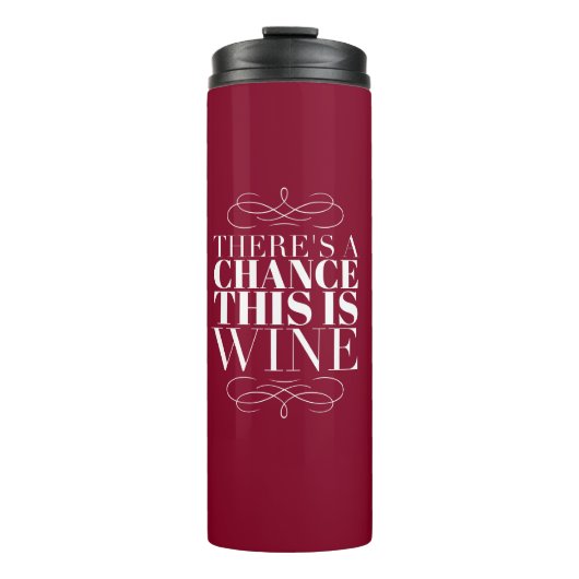 Bouteilles Isothermes Il y a une chance que ce soit du vin (Devant)