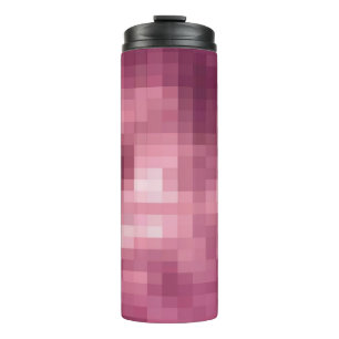 Bouteilles Isothermes Illusion en verre de mosaïque rose
