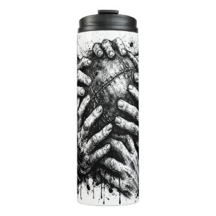 Bouteilles Isothermes Illustration à l'encre d'art sombre des Orcades – 