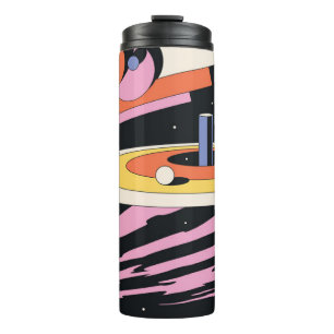 Bouteilles Isothermes Illustration Abstraite de l'espace psychédélique,