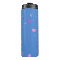 Illustration Abstraite de Terrazzo Galaxy en bleu