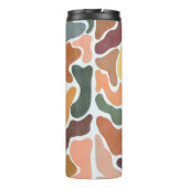 Bouteilles Isothermes Illustration abstraite moderne aux tons terreux. (Dos)