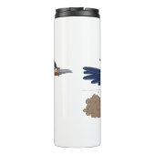 Bouteilles Isothermes Illustration amusante de la caricature d'oiseau du (Dos)